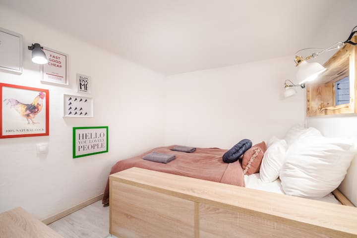 Bedroom on the mezzanine