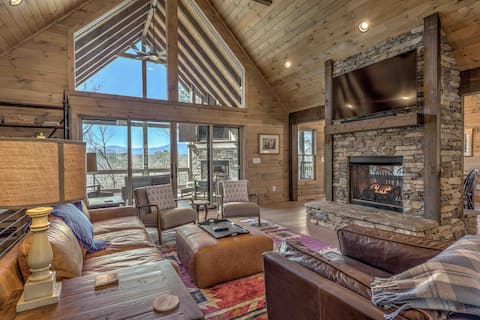 Top performing Airbnb: Modern Blue Ridge Cabin | Hot Tub + Mountain Views in Mc Caysville