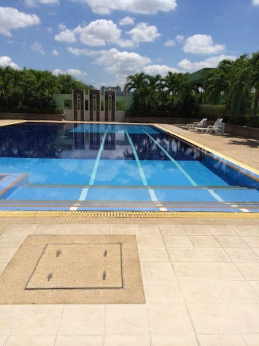 Large swimming pool for adult and children.