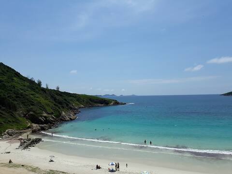 Prainha, 2 qrts c/wifi, a 130mts da Praia