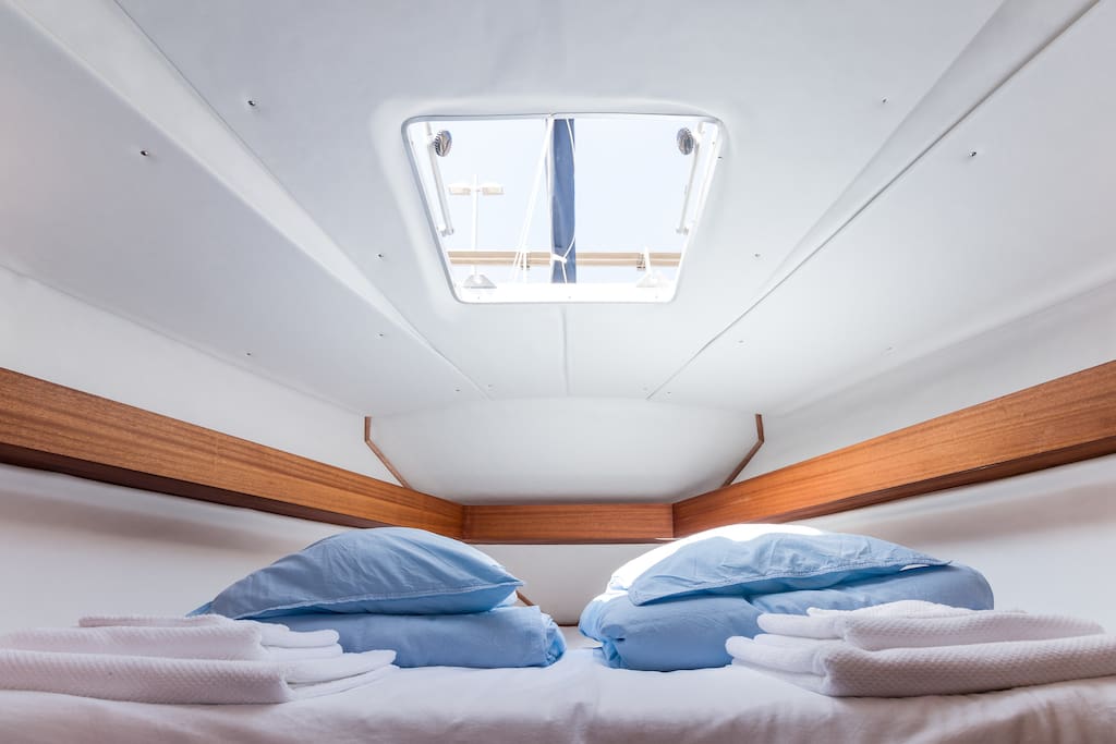 Forward cabin sleeps 2
