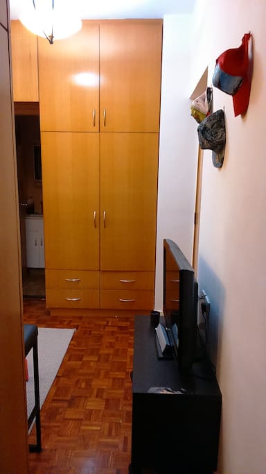 There are two closets
