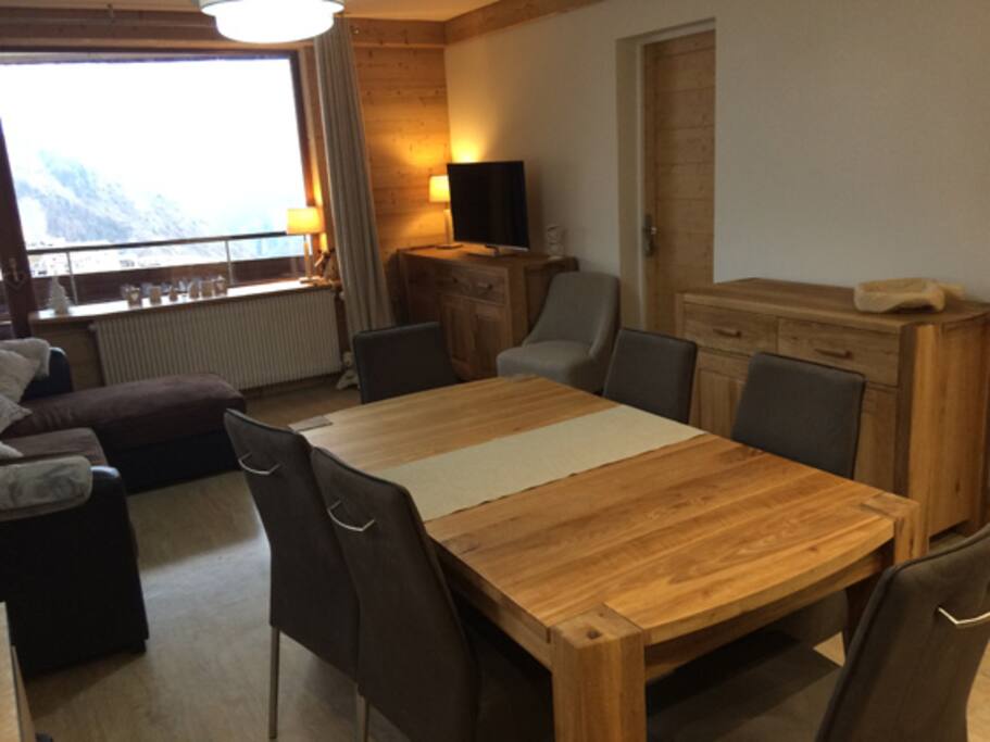 Vue depuis la cuisine.
