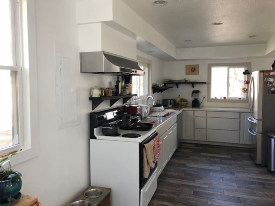 Shared kitchen.