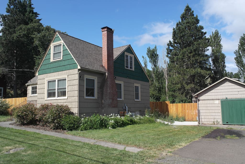 North side of house