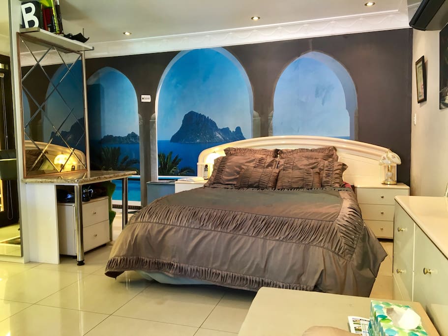large open bedroom