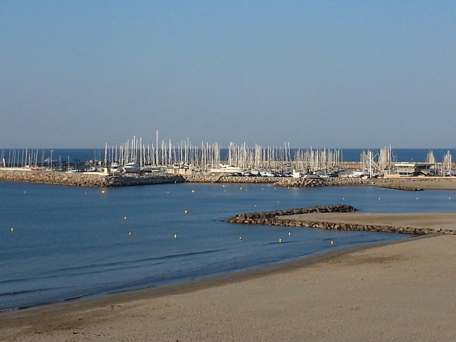 Le port vu de la terrasse