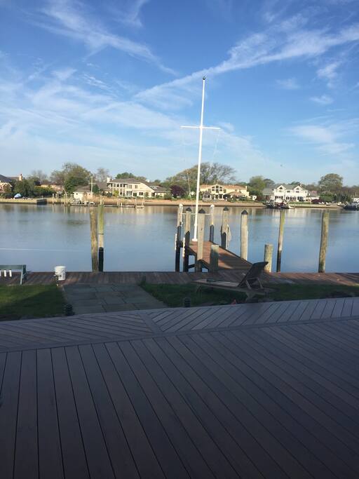 View from living room of the Carll's River.