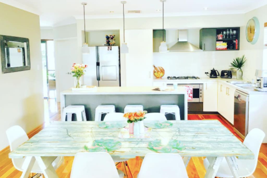 Large living area. Full kitchen with dishwasher