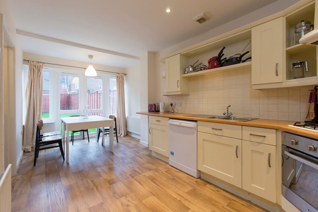 The well equipped kitchen is available for your use. Continental breakfast is provided