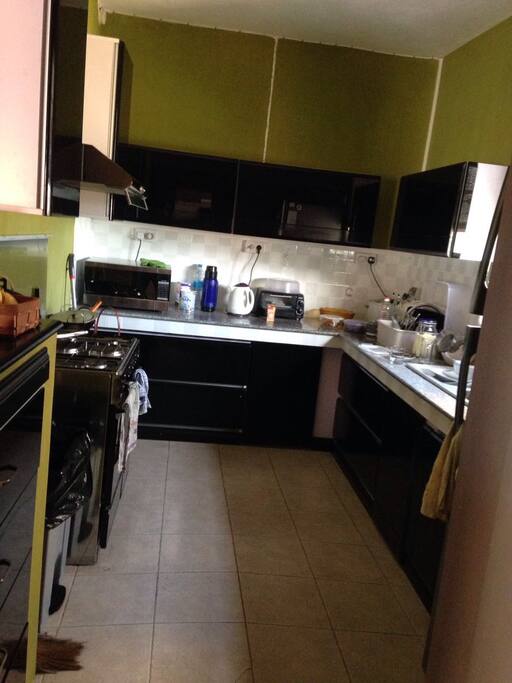 The kitchen- Cosy but well equiped