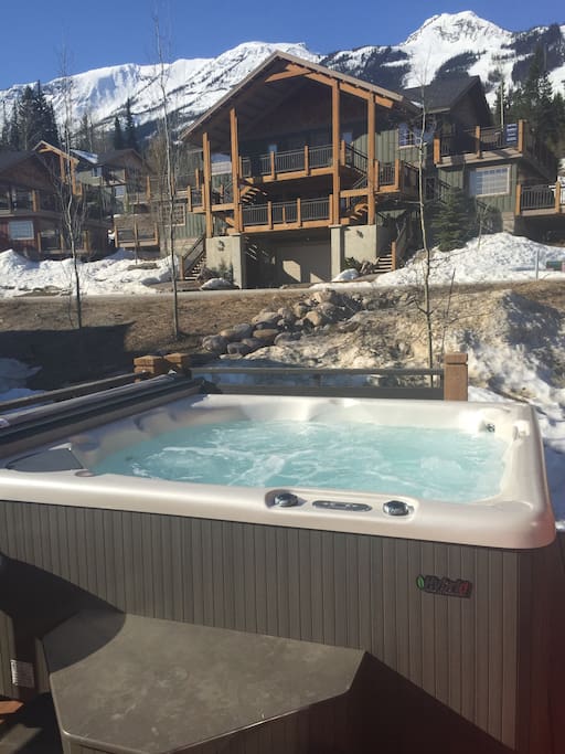 Your own brand new private hot tub - perfect for relaxing after a long day on the mountain!