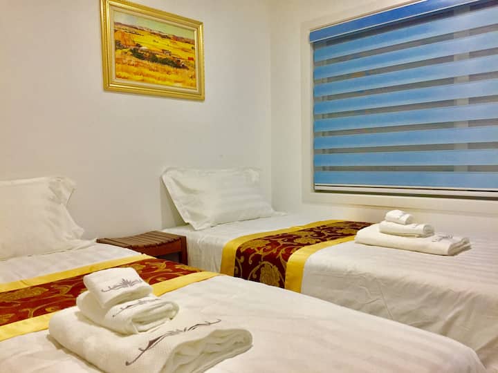 dormitorio de dos camas individuales