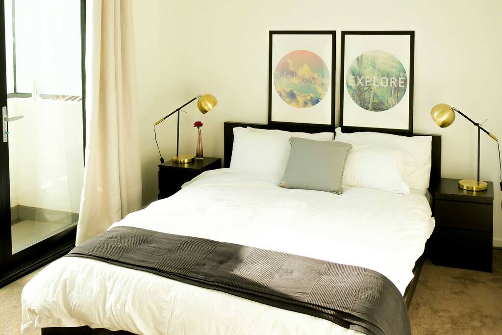 Master bedroom with Queen size bed
