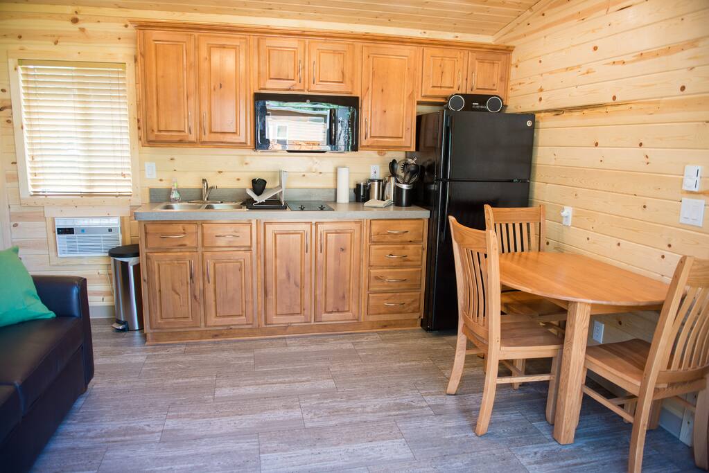Living room & kitchenette