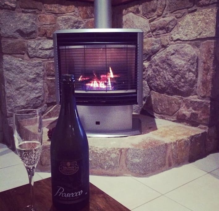 Abalina on cobden gas log fire