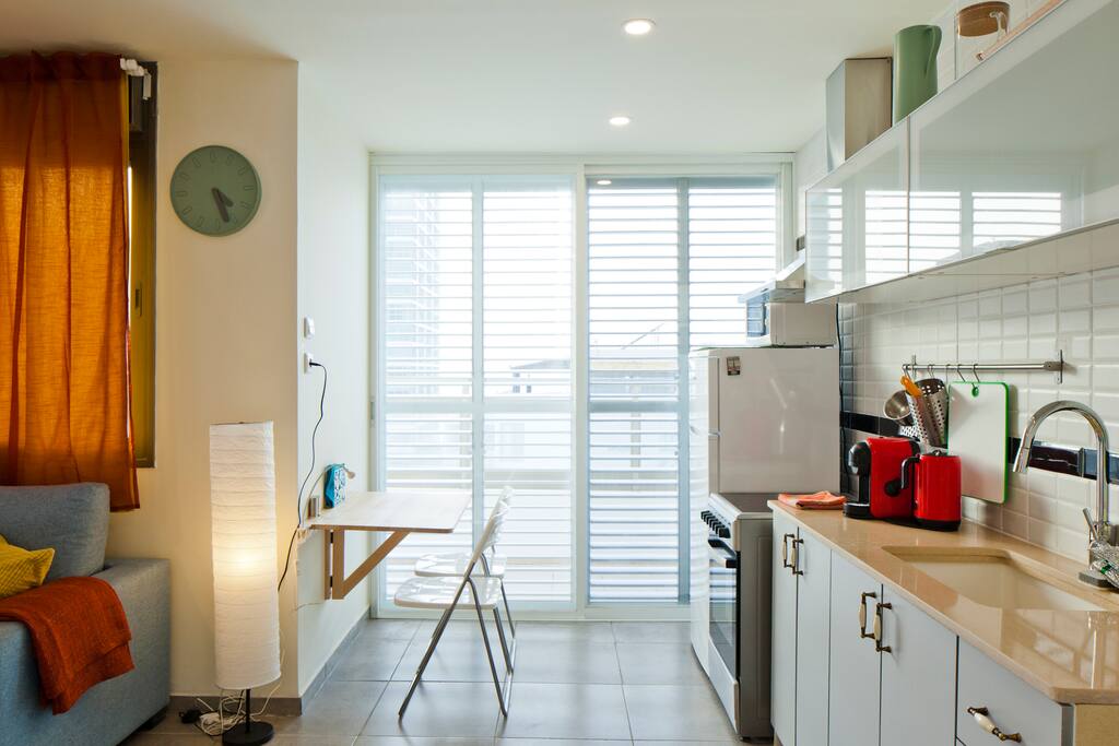 Exit to deck from kitchen.