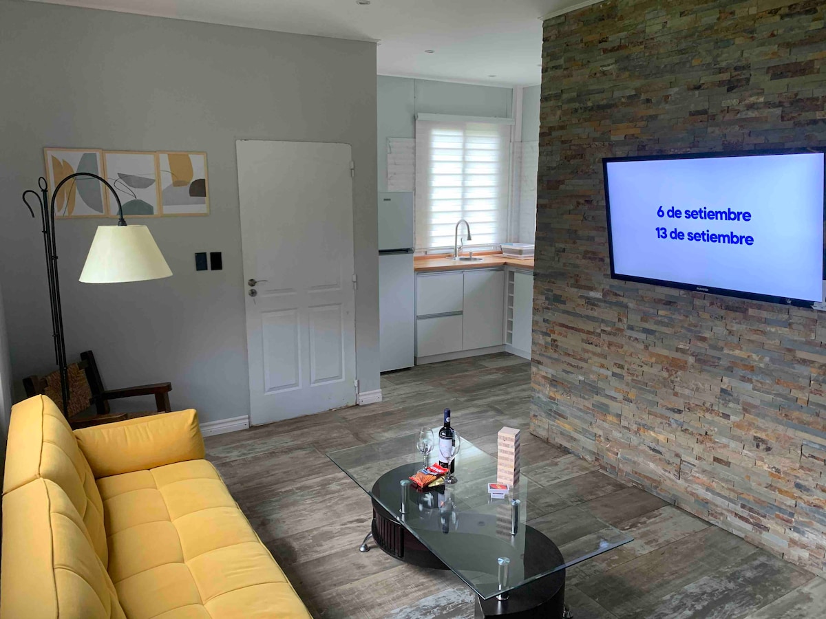 Popular Airbnb listing: “Arenas del verde” Bungalows, 1st line from the beach... in Piriápolis