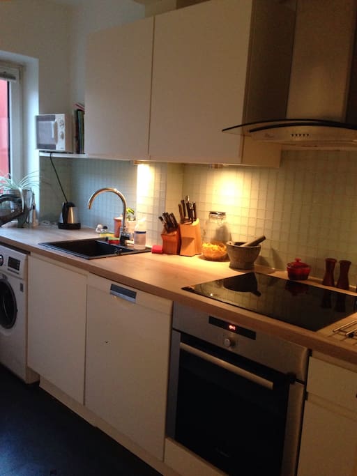 New kitchen with all that you need.