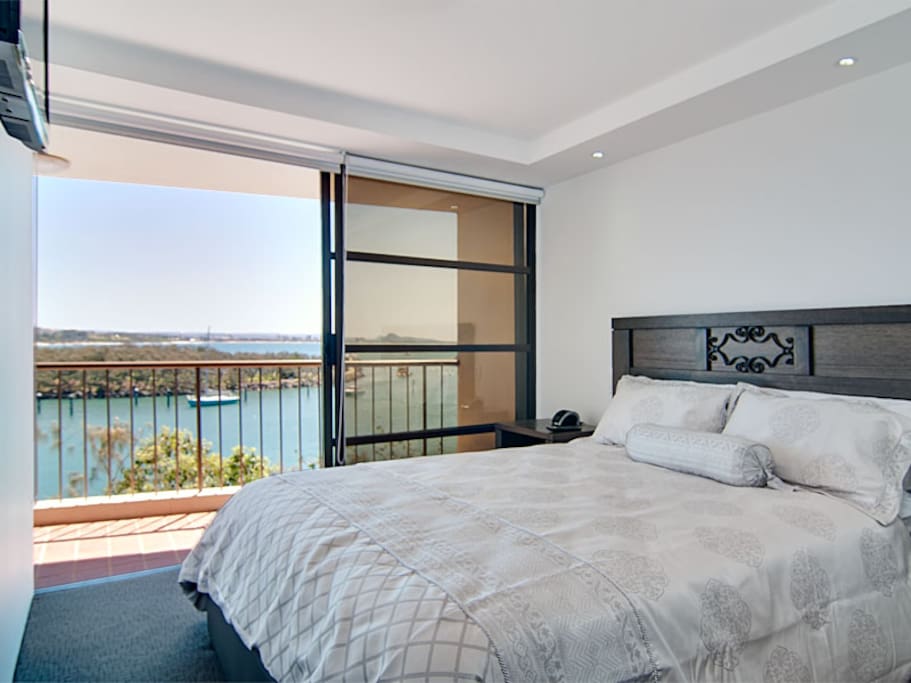 Both bedrooms have balcony access