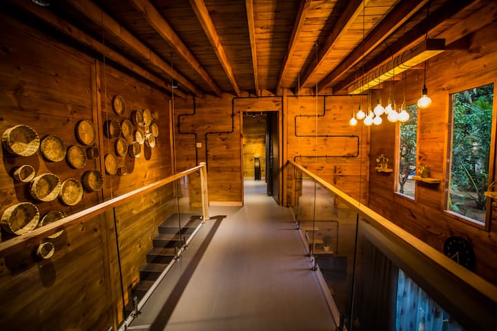 Upper living room.