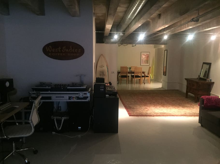 Music studio space