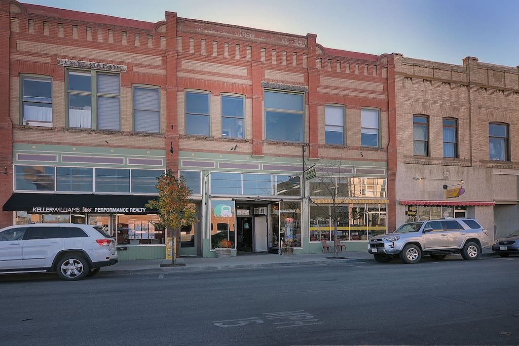 Our 2nd floor condo is in the heart of Salida's historic district.