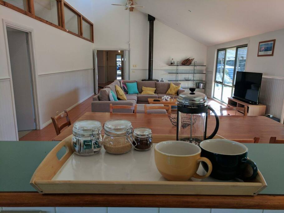Large living / dining area