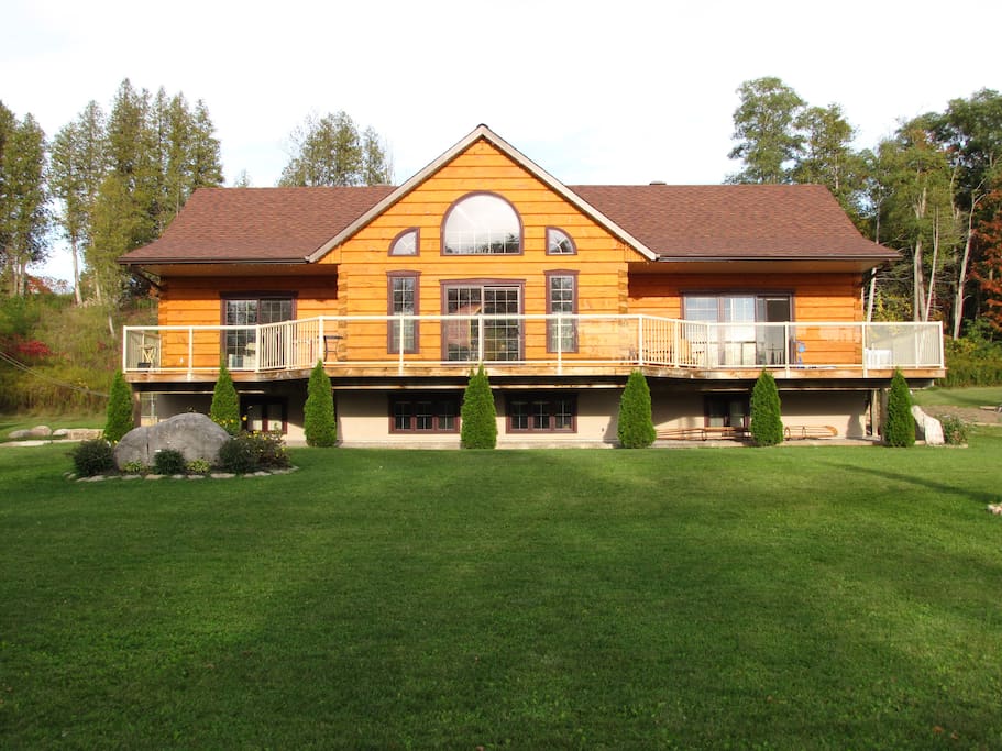Our home was built in 2010 by a local, Canadian log home manufacturer. Enjoy the warmth and natural feel!