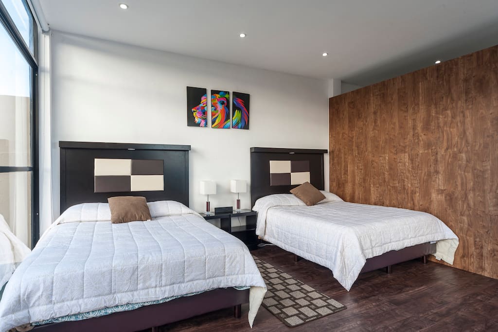 Queen beds