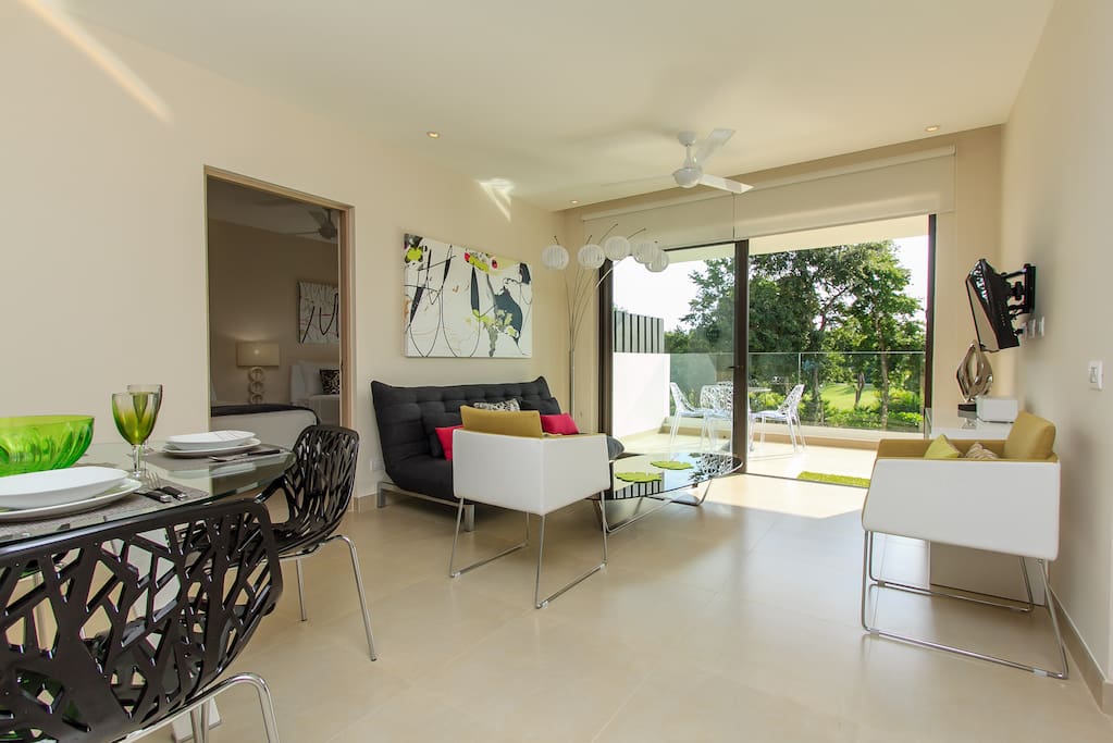 Dining and living area