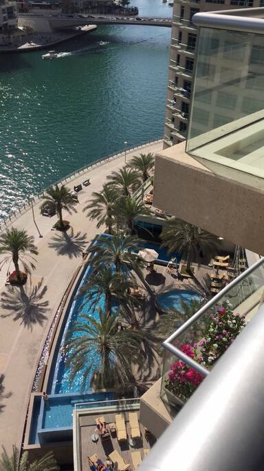 Swimming Pool view from balcony