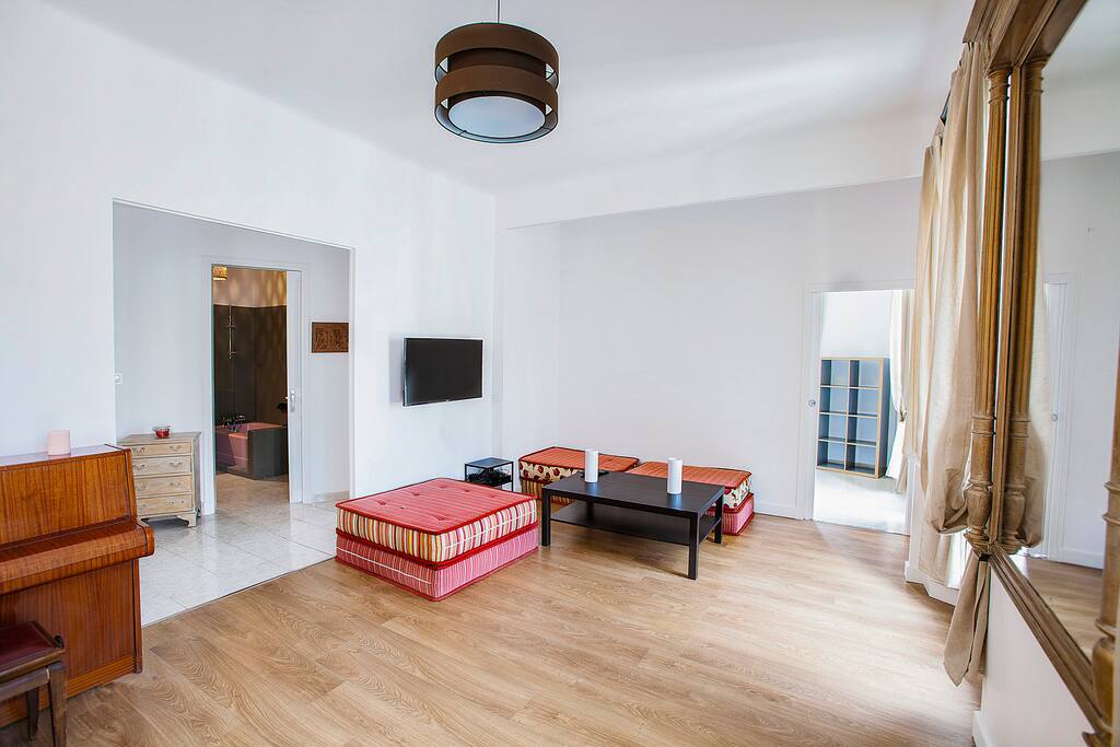 Le salon et son coin repos