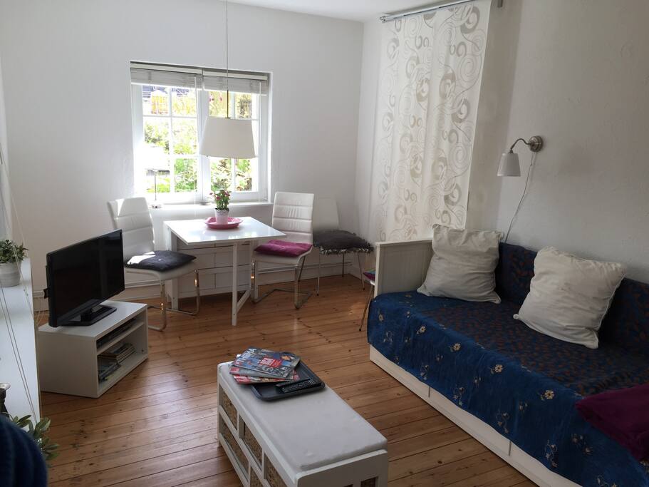 Das Wohnzimmer mit LED TV