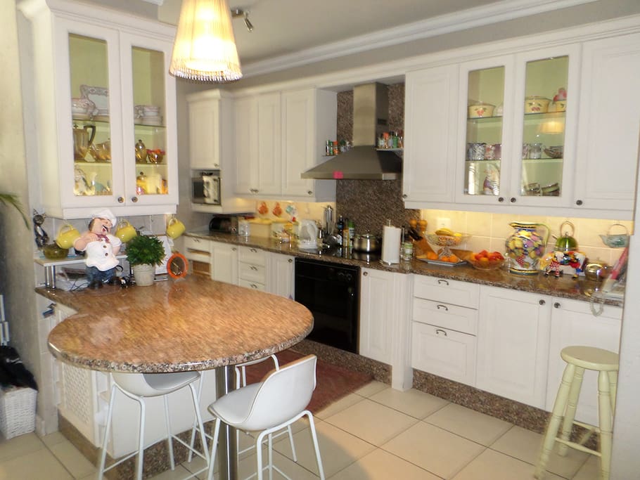 open plan kitchen