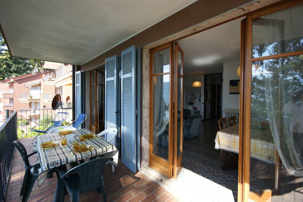 accesso al terrazzo dalla sala