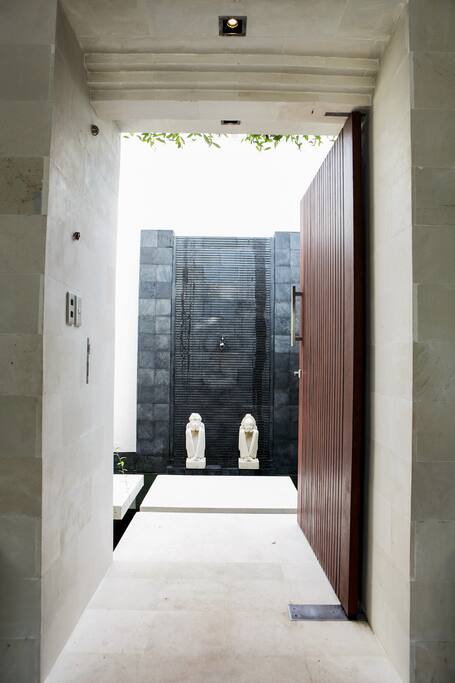The entrance