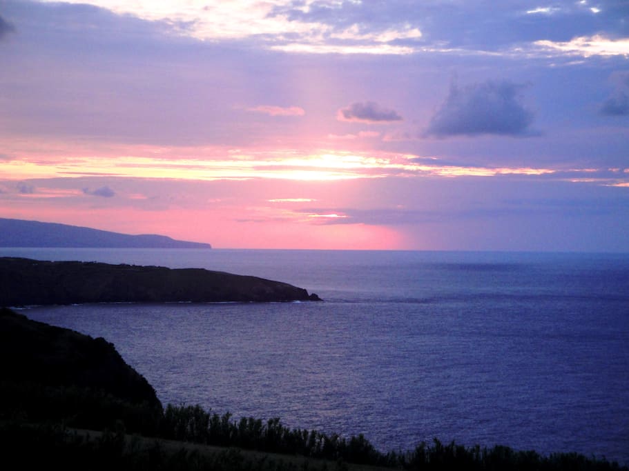 sunset from the house
