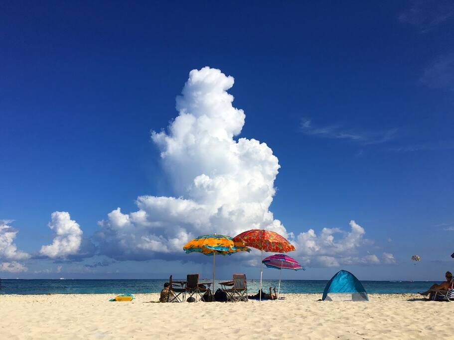 This is the beach only 30 steps from you