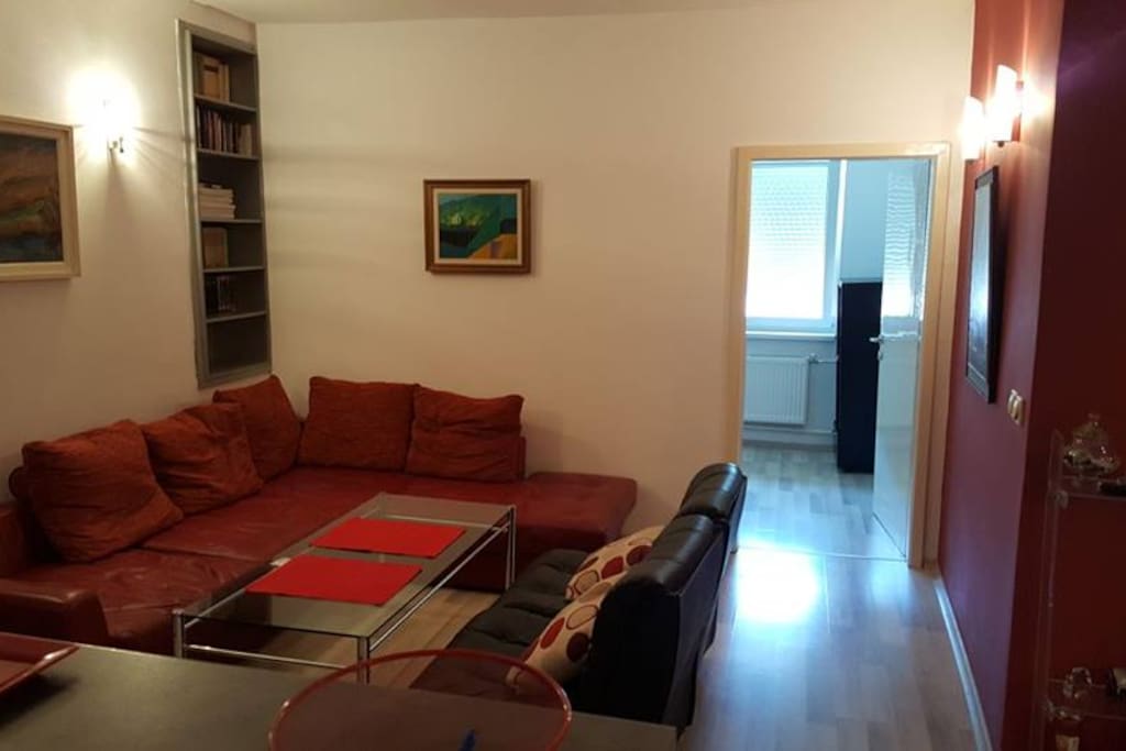 Living room and one of the bedrooms