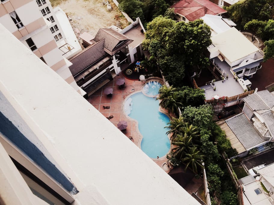 the swimming pool located on the ground floor
