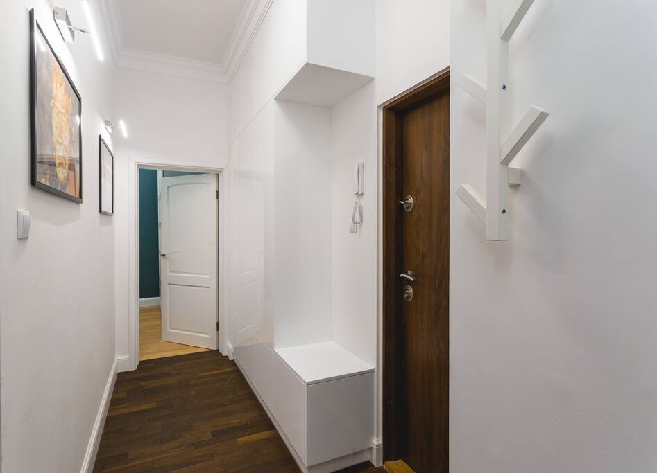 Hall with built in storage