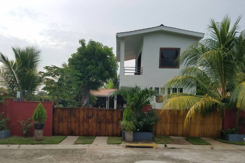front view of house with street parking