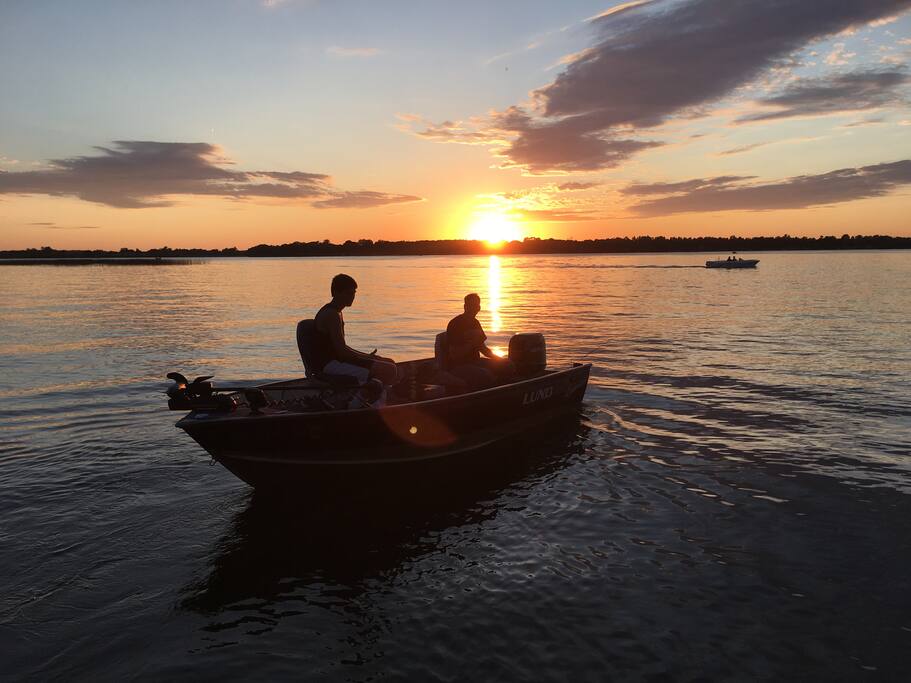 Nighttime fishing