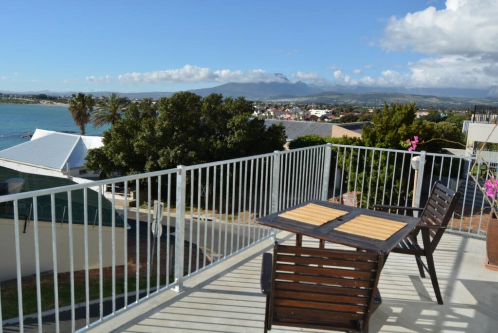 View of ocean and mountains from Balcony