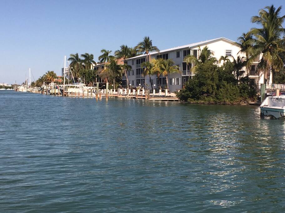Approaching condo from Harbor.