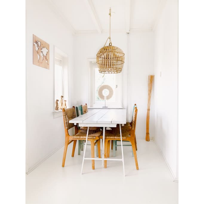 Dining area - accessories from all around the world!