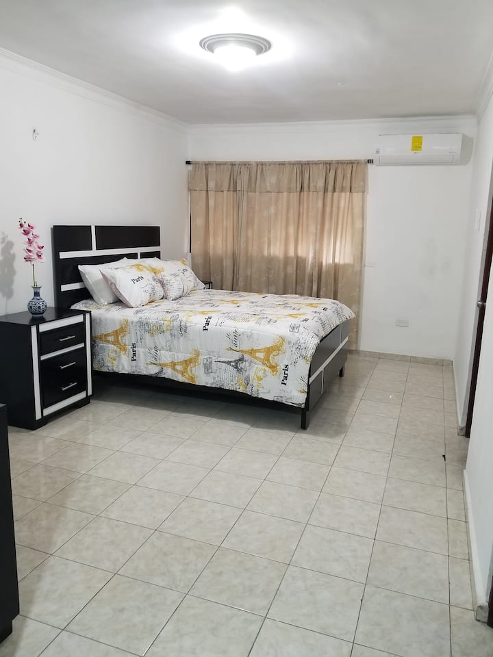 Master bedroom with double bed