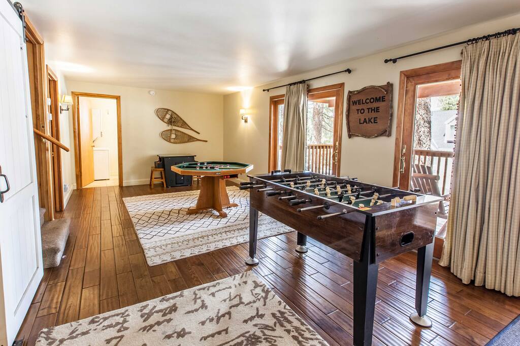 This 4-bed, 2-bath vacation rental house sleeps 11 travelers.