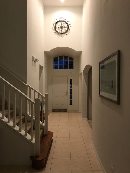 The double-heights reception area will impress the most discerning of guests